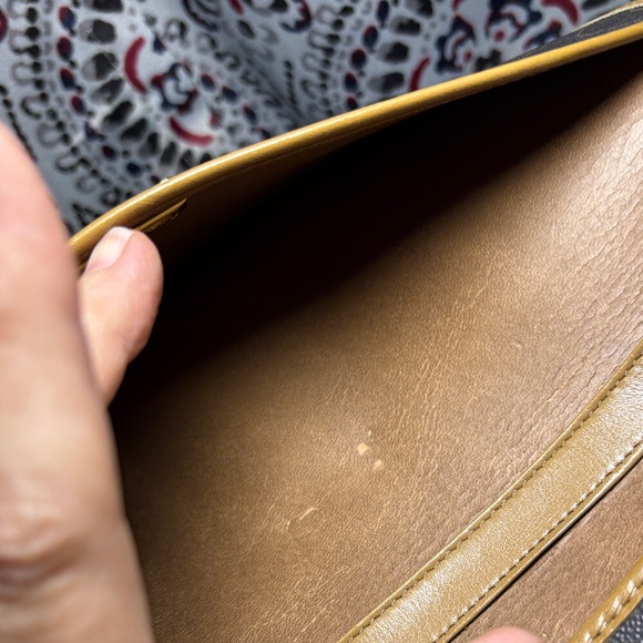 Vintage Christian Dior Honeycomb Chain Crossbody Bag - Brown & Tan - Picture 8 of 11